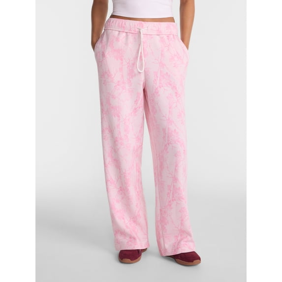 No Boundaries Wide Leg Fleece Pants, 28", 30", 32" Inseams, Women's & Women's Plus XXS-4X