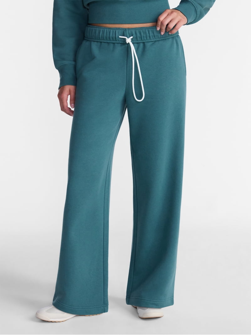 No Boundaries Soft Fleece Wide Leg Pants, 30” Inseam, 1 or 2-Pack