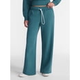 thumbnail image 1 of No Boundaries Soft Fleece Wide Leg Pants, 30” Inseam, 1 or 2-Pack, Women’s XXS-4X, 1 of 5