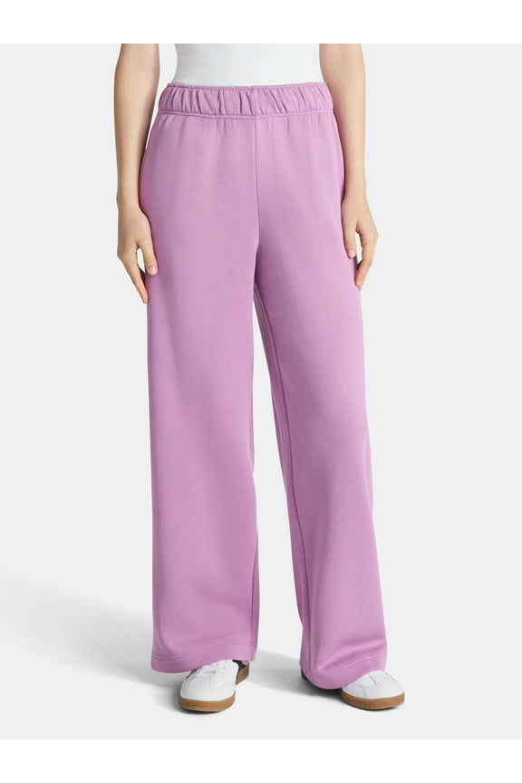 Soft Fleece Wide Leg Pants, 30” Inseam, 1 or 2-Pack, Women’s XXS-4X