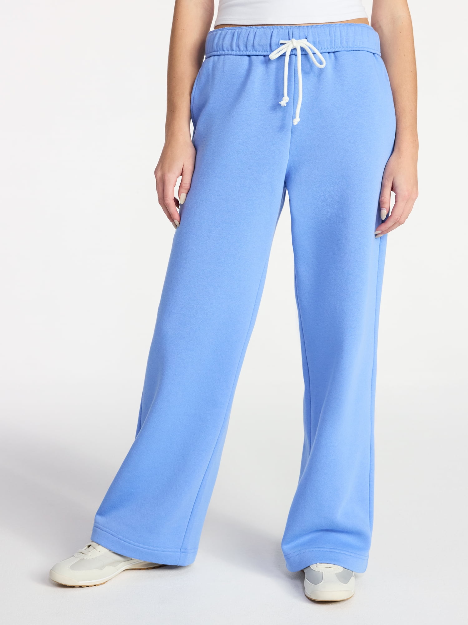 No Boundaries Soft Fleece Wide Leg Pants, 30” Inseam, 1 or 2-Pack