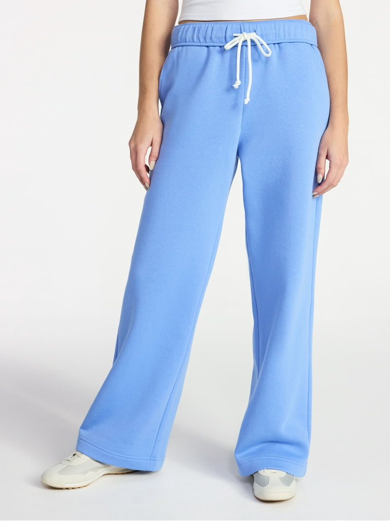 No Boundaries Soft Fleece Wide Leg Pants, 30” Inseam, 1 or 2-Pack