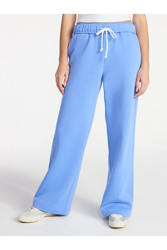 Soft Fleece Wide Leg Pants, 30” Inseam, 1 or 2-Pack, Women’s