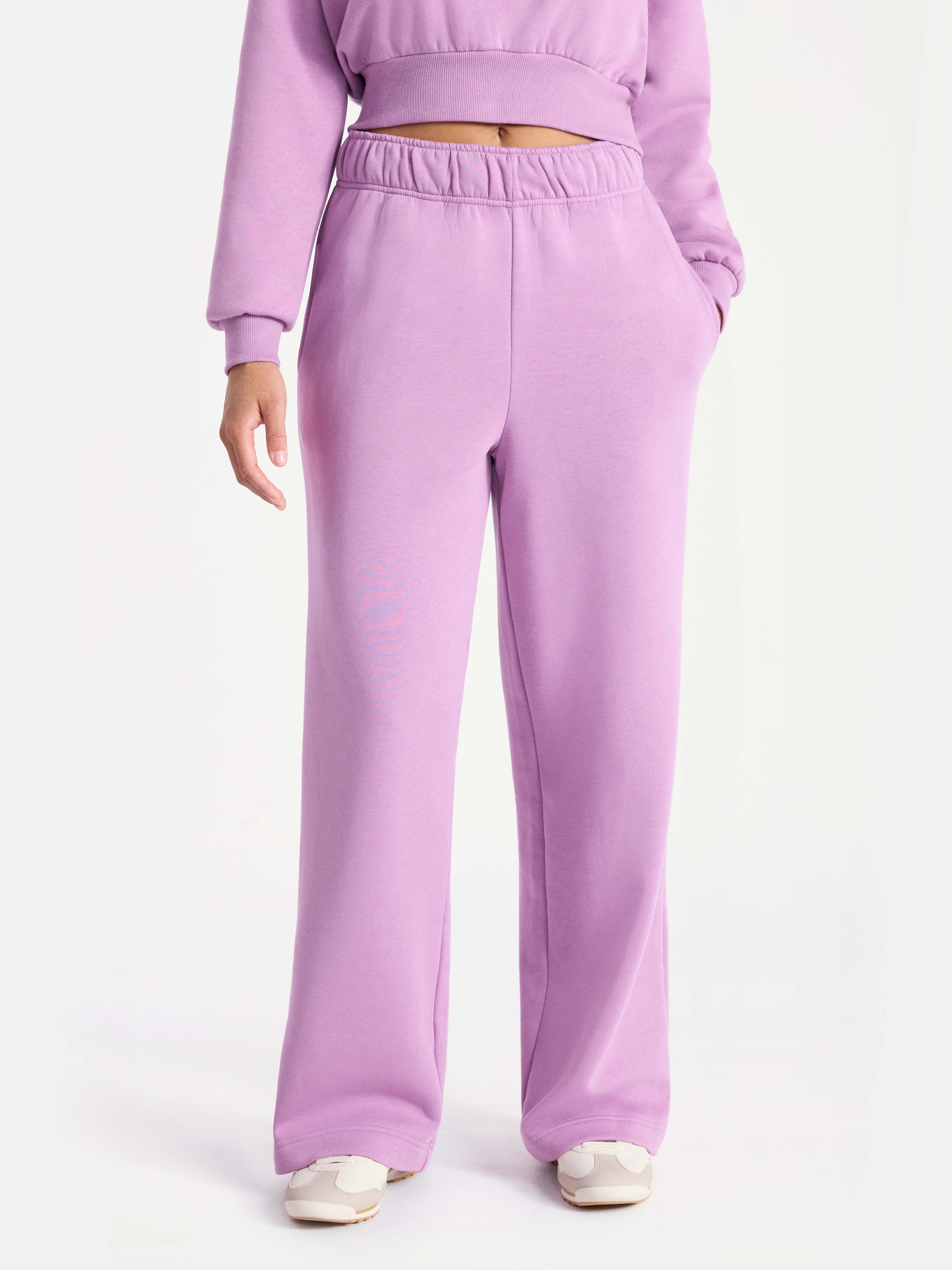 No Boundaries Soft Fleece Wide Leg Pants, 30” Inseam, 1 or 2-Pack, Women’s XXS-4X