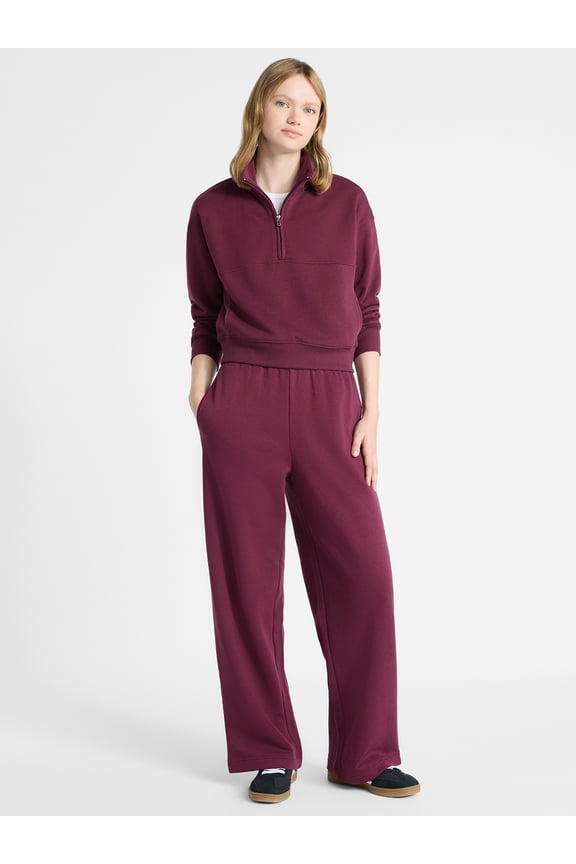 Soft Fleece Wide Leg Pants, 30” Inseam, 1 or 2-Pack, Women’s XXS-4X