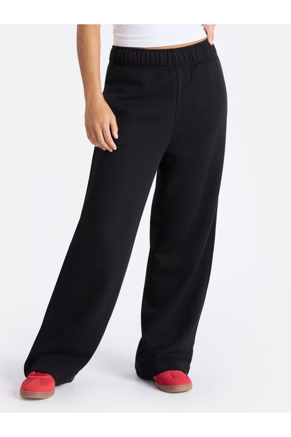 Wide-Leg Fleece Pants, 30” Inseam, Women’s and Women’s Plus