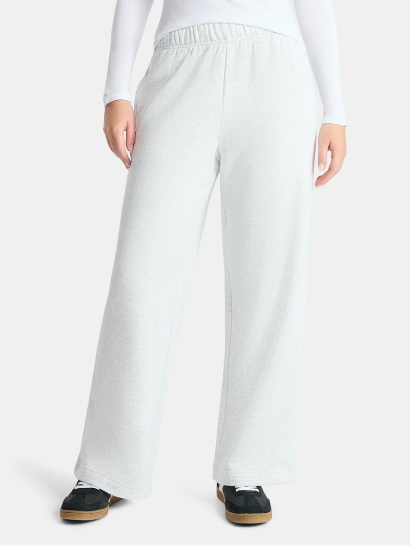 No Boundaries Soft Fleece Wide Leg Pants, 30” Inseam, 1 or 2-Pack