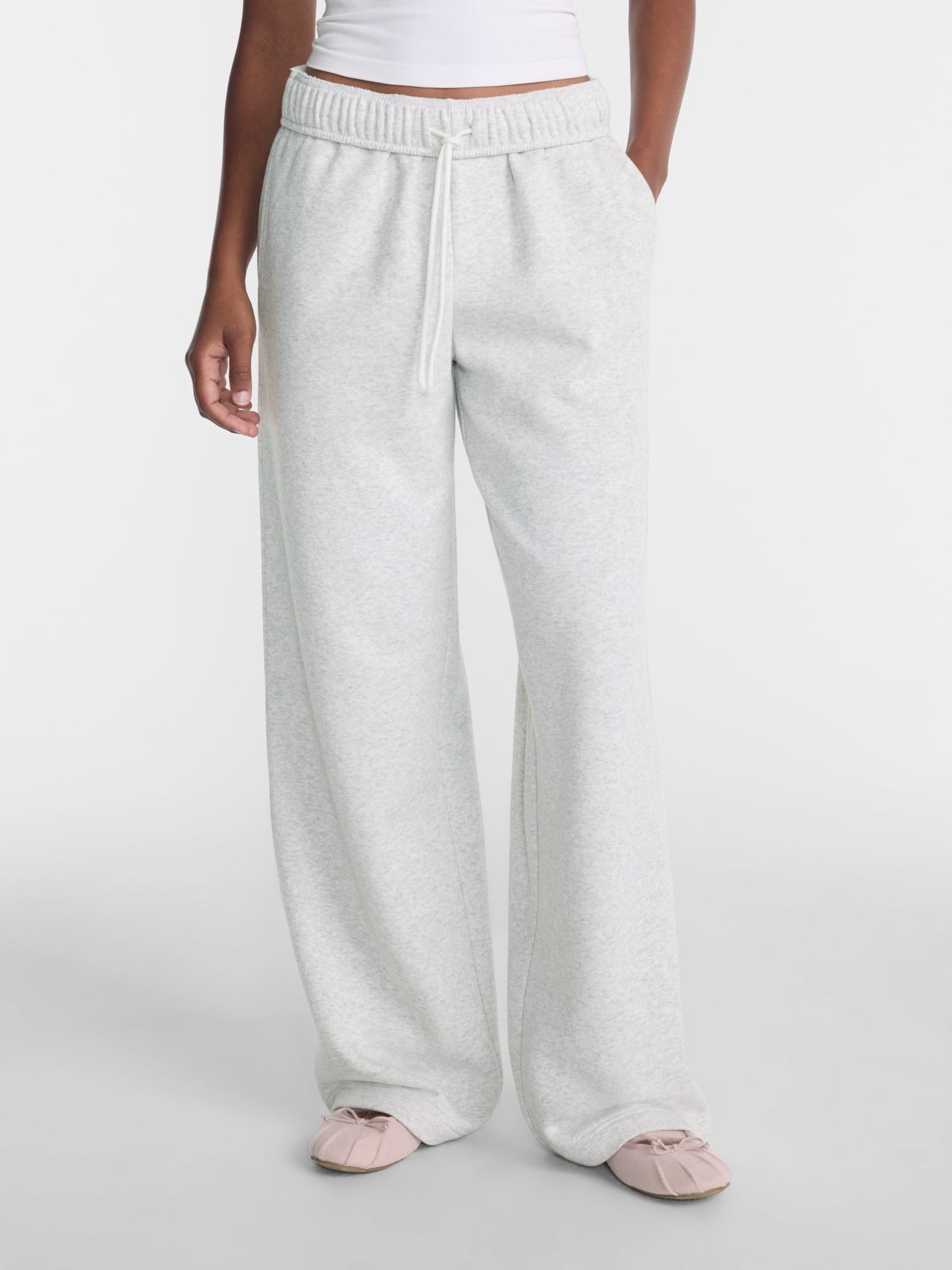 No Boundaries Wide Leg Fleece Pants, 28
