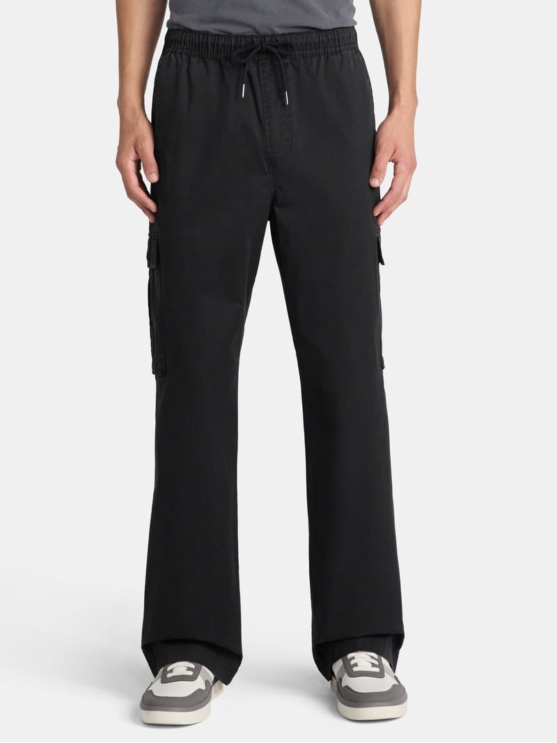 No Boundaries Baggy Fit Wide Leg Cargo Pants, Men's Sizes XS-5XL