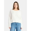 No Boundaries Wide Ribbed Scoop Neck Sweater, Midw