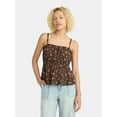 thumbnail image 1 of No Boundaries Woven Ruffle Top, Women’s, 1 of 5