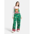 thumbnail image 1 of No Boundaries Christmas Teddy Bear Jumpsuit, Women’s, 1 of 3