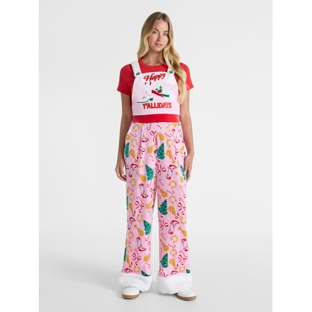 No Boundaries Western Holiday Jumpsuit, Women’s