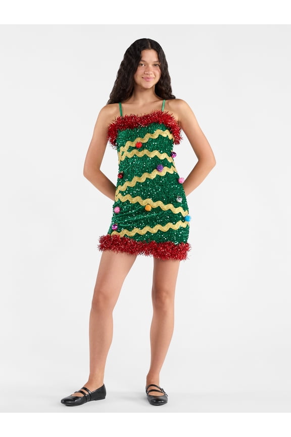 Christmas Tree Mini Dress, Women’s