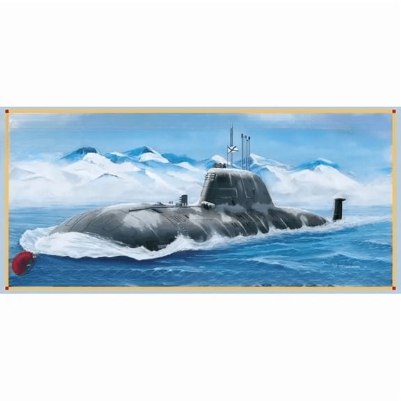 NB5020 1/350 Russian Akula II Class Attack Submarine - Scale Assemble Model Kit