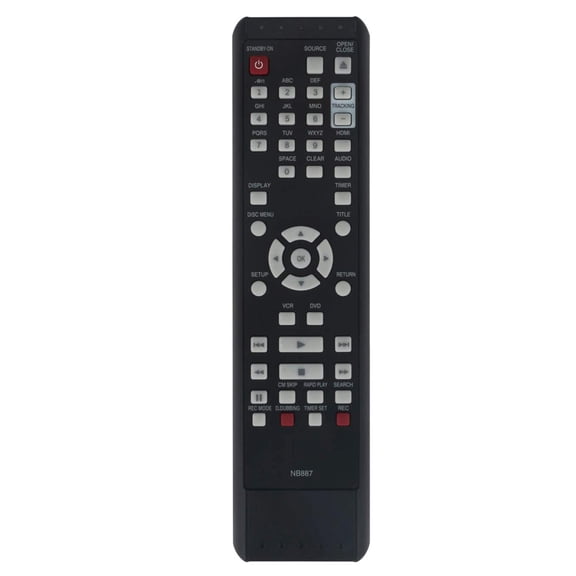 NB887 NB887UD Replacement Remote Control, Fit for Magnavox DVD VCR Combo Player MDR161V MDR161V/F7 ZV427MG9 ZV427MG9A ZV427MG9B ZV427MG9 A RZV427MG9 RZV427MG9A