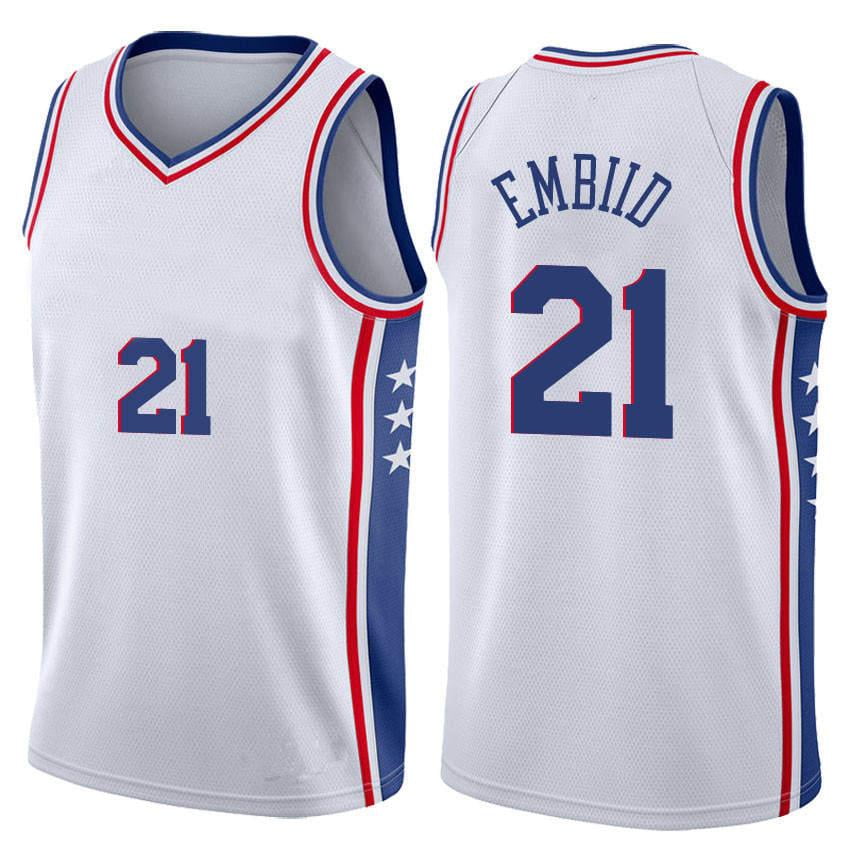 6 JULIUS ERVING Philadelphia 76ers NBA Forward White Throwback Youth Jersey