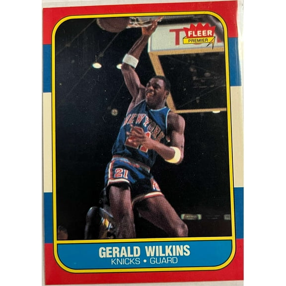 NBA 1986 Fleer Gerald Wilkins 122/132 Trading Card
