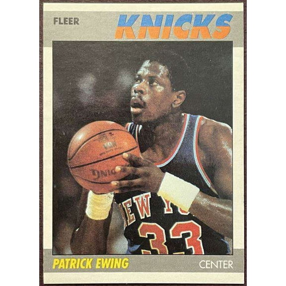 NBA 1987 Fleer Patrick Ewing HOF Trading Card #37 (Base)