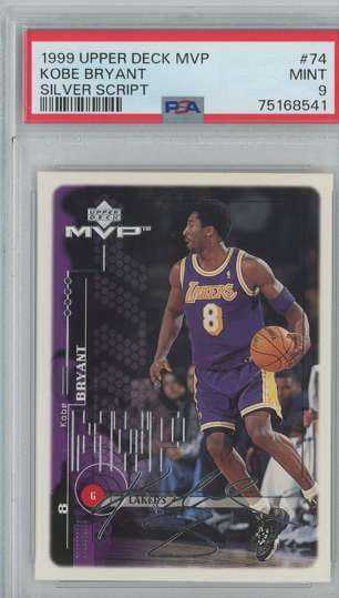 NBA　kobe　Bryant　トレーディングカード NBA 1999 Upper Deck MVP Kobe Bryant #74 (Silver Script) - Walmart.com