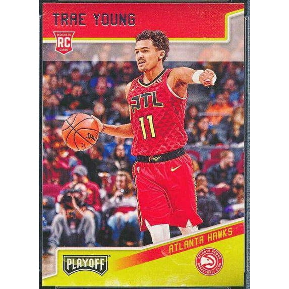 NBA 2018 Chronicles Trae Young Trading Card #175 (Playoff) (Panini)