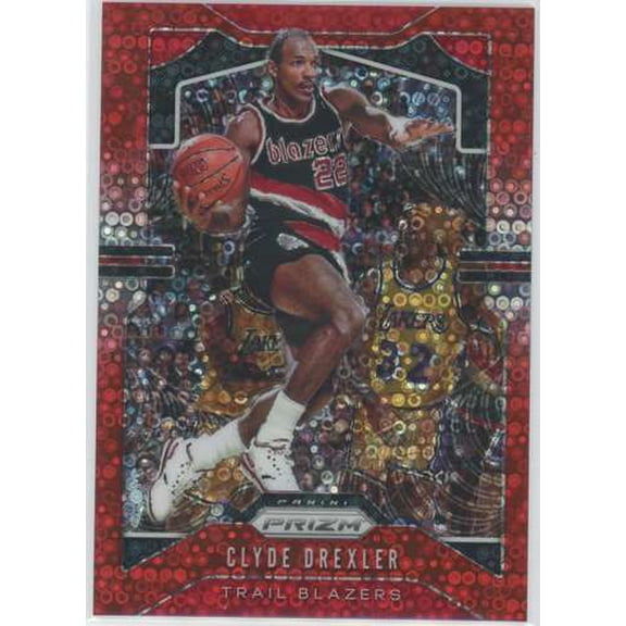 NBA 2019 Panini Prizm  33/125 Clyde Drexler #23 (Red Disco)