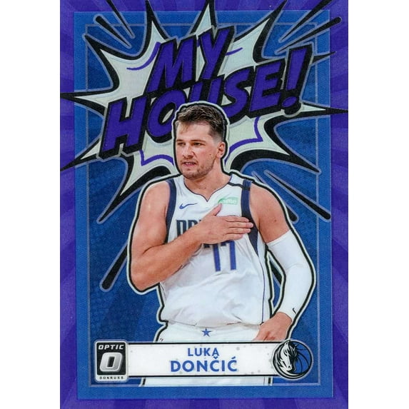 NBA 2020-21 Donruss Optic Luka Doncic Purple Trading Card #13 (My House!) (Panini)
