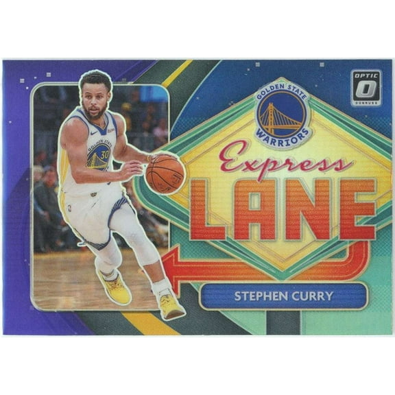 NBA 2020-21 Panini Donruss Optic Single Card Purple Prizm Stephen Curry #3 (Express Lane)