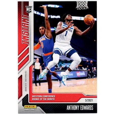 NBA 2020-21 Panini Instant /803 Anthony Edwards #134 (Rookie)