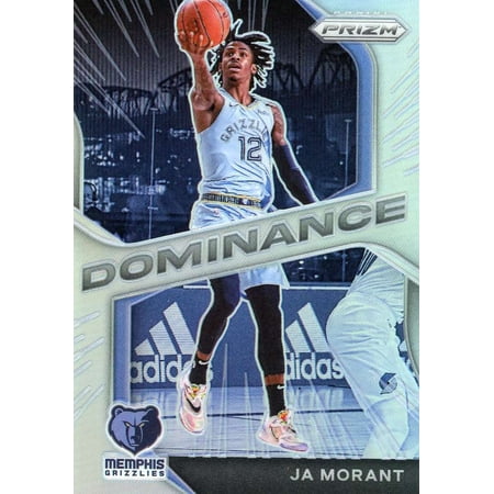 NBA 2020-21 Panini Prizm Ja Morant Silver Holo Trading Card #4 (Dominance)