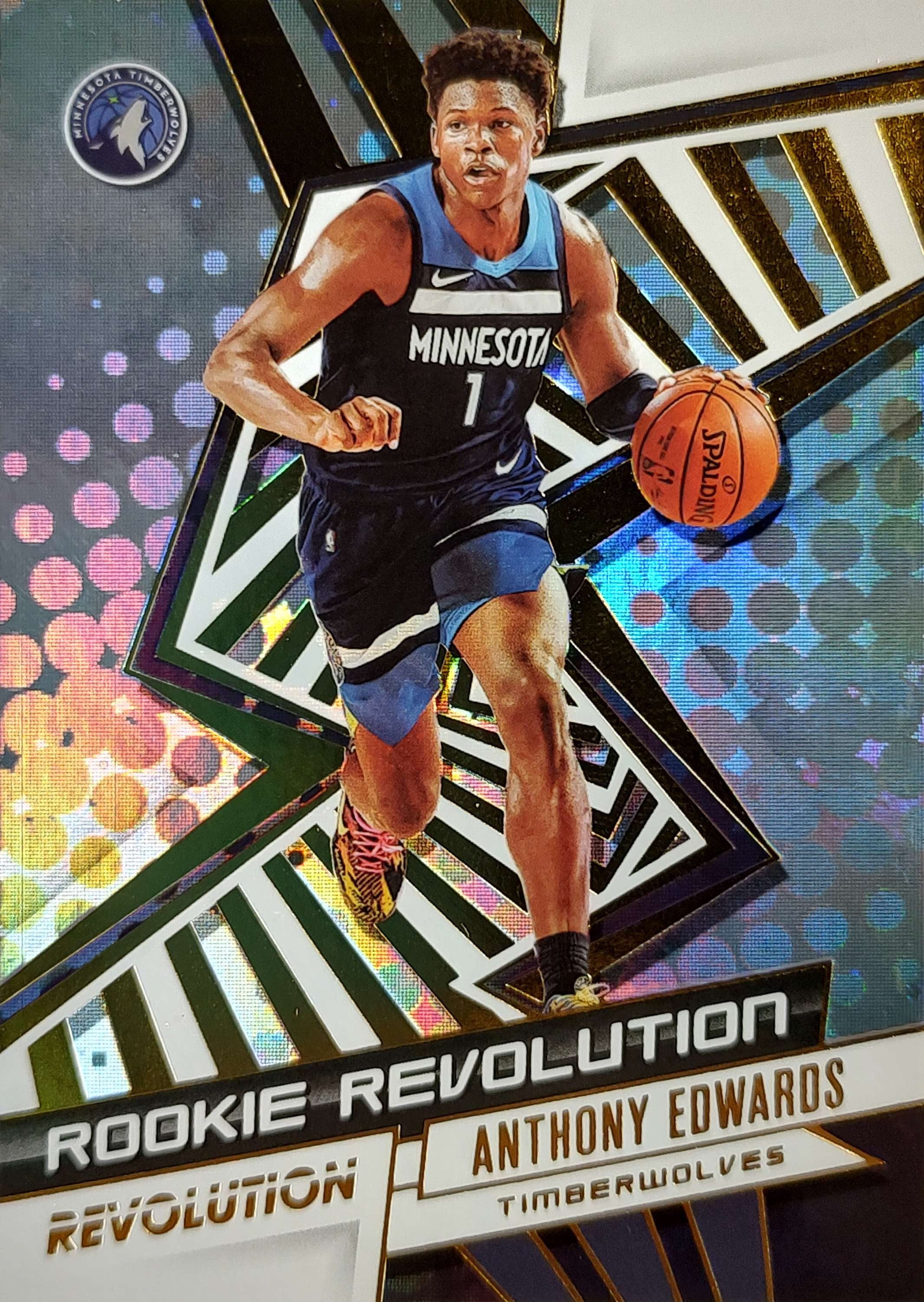 NBA 2020-21 Panini Revolution Anthony Edwards Trading Card #6