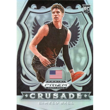 NBA 2020 Panini Prizm Draft Picks LaMelo Ball Silver Holo Prizm Trading Card #83 (Rookie, Crusade)
