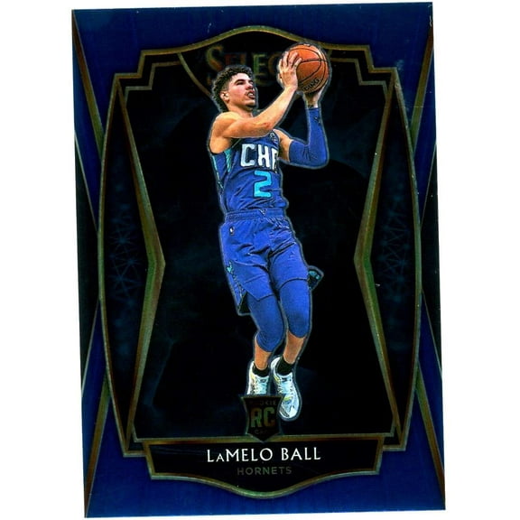 NBA 2020 Select Basketball Blue Concourse LaMelo Ball Rookie Single Sports Card #183 (Blue)