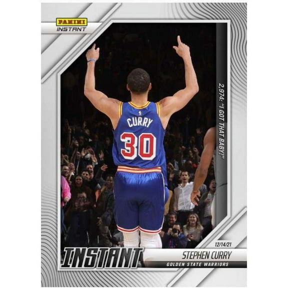 NBA 2021-22 Instant Basketball    Stephen Curry Trading Card (2,974: I Got That Baby!) #62