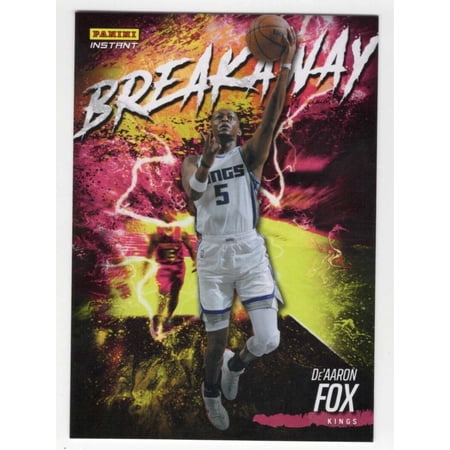 NBA 2021-22 Instant Breakaway De'Aaron Fox Trading Card B12 (/2819) (Paniani)