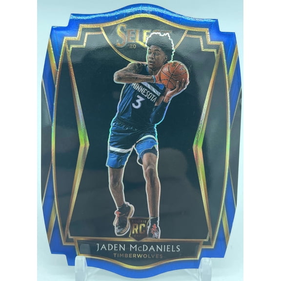NBA 2021 Select Basketball 246/249 Jaden McDaniels Single Sports Card (Die Cut) #197