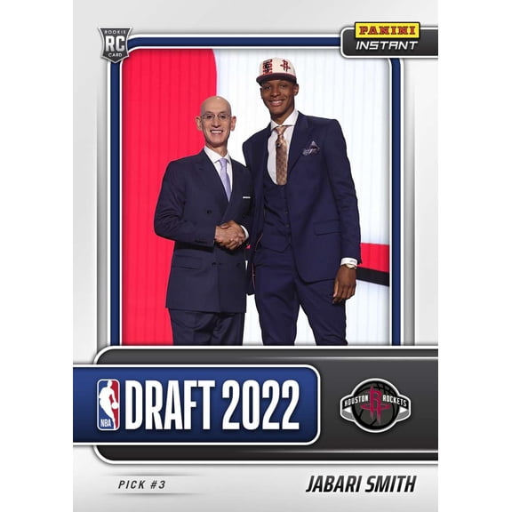 NBA 2022-23 Instant Draft Night Basketball Jabari Smith Trading Card (#3 Pick) #DN3