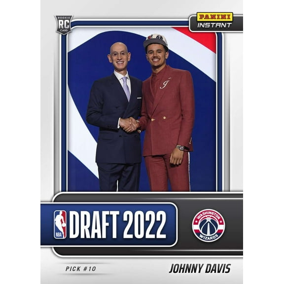 NBA 2022-23 Instant Draft Night Basketball    Johnny Davis Trading Card (#10 Pick) #DN10
