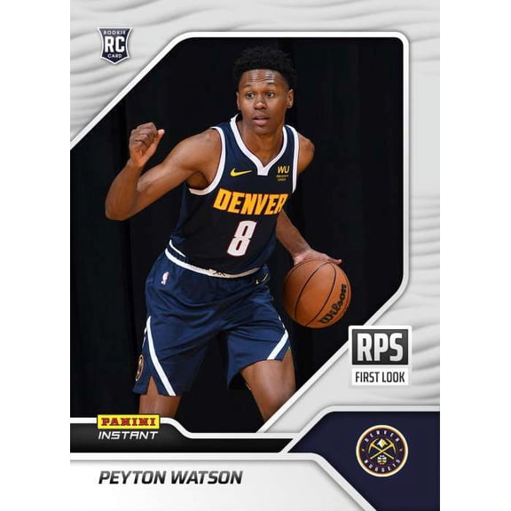 NBA 2022-23 Instant RPS First Look Basketball    Peyton Watson Trading Card (Rookie Card) #RPS-27