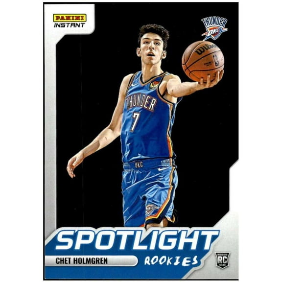 NBA 2022-23 Instant Spotlight Basketball Chet Holmgren Trading Card #2 (Rookie) (Panini)