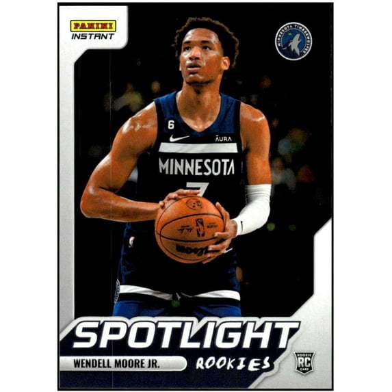 NBA 2022-23 Instant Spotlight Basketball Wendell Moore Jr. Trading Card #26 (Rookie) (Panini)
