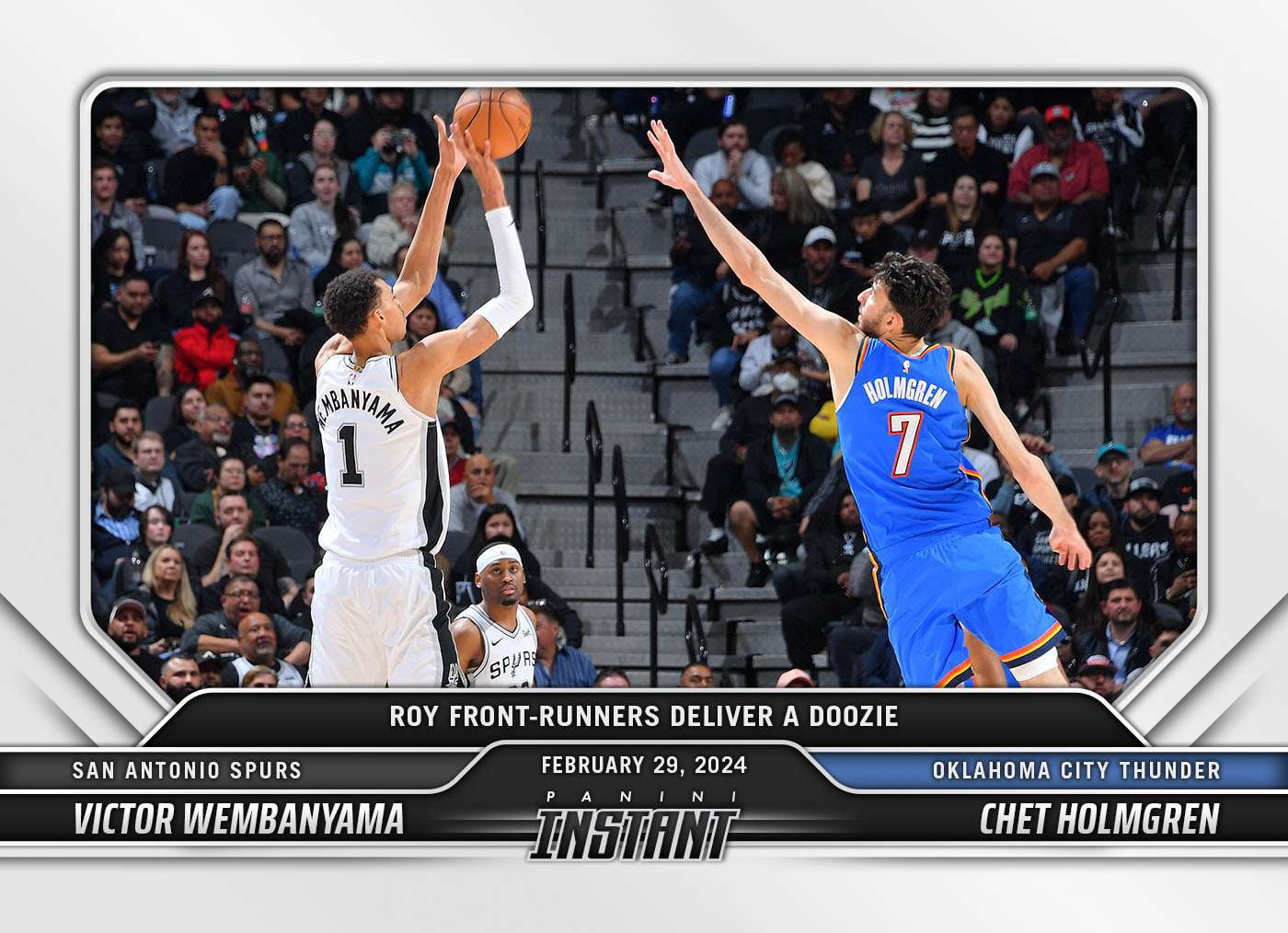 NBA 2023-24 Instant Basketball Victor Wembanyama & Chet Holmgren #385 ...