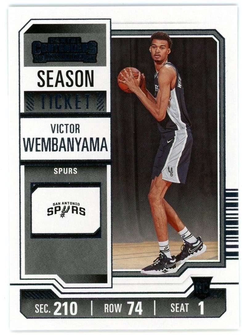NBA 2023-24 Panini Contenders Season Ticket Base Victor Wembanyama