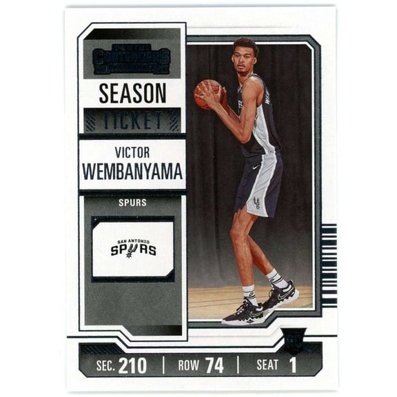 NBA 2023-24 Panini Contenders Season Ticket Base Victor Wembanyama #11 (Rookie)