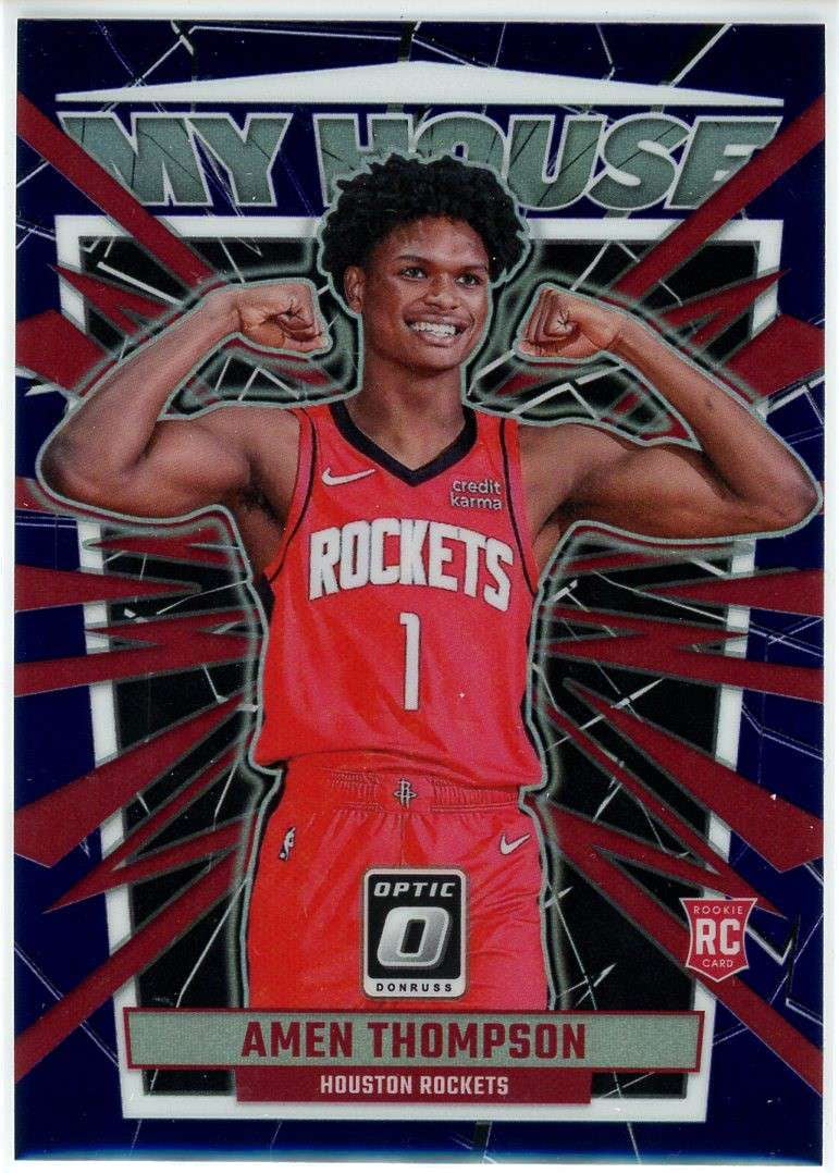 NBA 2023-24 Panini Donruss Optic Purple My House Amen Thompson #19 