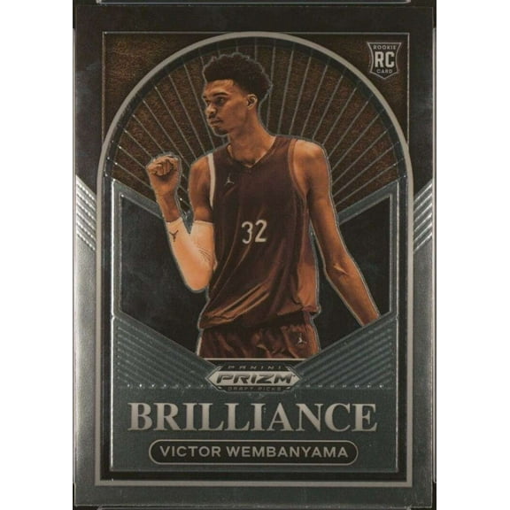NBA 2023-24 Panini Prizm Draft Picks Brilliance Victor Wembanyama #1 (Rookie)