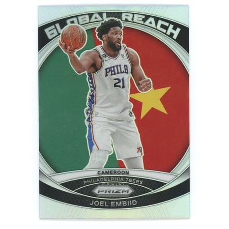NBA 2023-24 Panini Prizm Silver Global Reach Joel Embiid #5