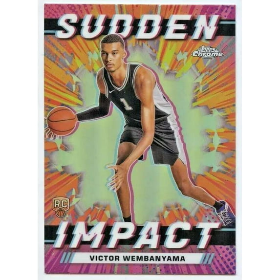 NBA 2023-24 Topps Chrome Basketball Sudden Impact Victor Wembanyama SI-1 (Rookie)