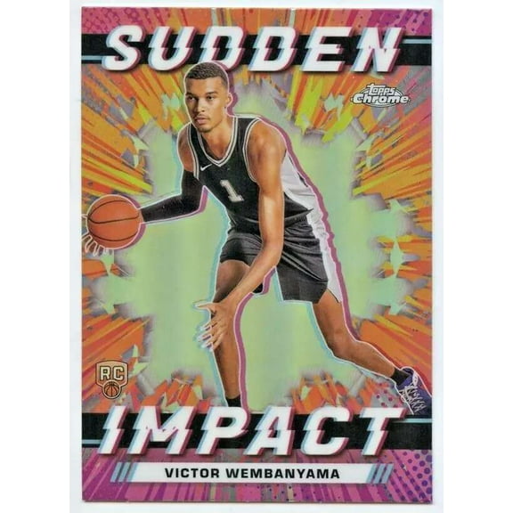 NBA 2023-24 Topps Chrome Basketball Sudden Impact Victor Wembanyama SI-1 (Rookie)