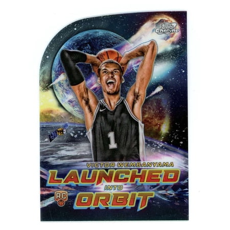NBA 2023-24 Topps Cosmic Chrome Basketball Launched Into Orbit Victor Wembanyama LIO-1 (Rookie)